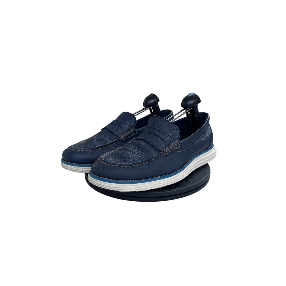 Cole Haan Originalgrand Penny Loafer Marine Blue/Ivory Size 9